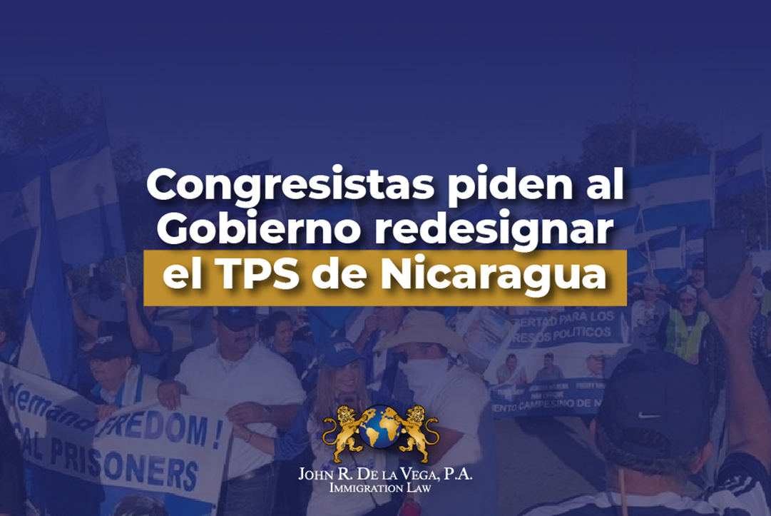 Congresistas piden al Gobierno redesignar el TPS de Nicaragua